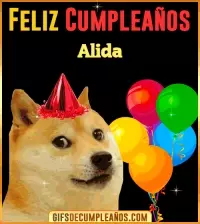 GIF Memes de Cumpleaños Alida